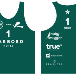 Official NBVA JUNIOR Uniform Green Singlet - Season 2023