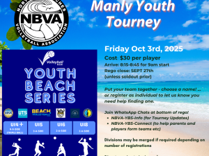 Youth Beach Series Tourney (Manly)