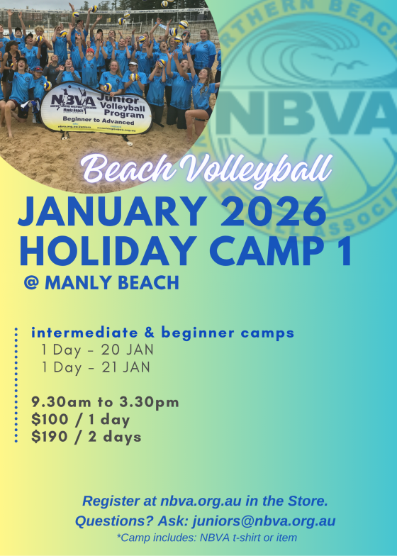 NBVA Junior Beach Camp – January 20th -21st
