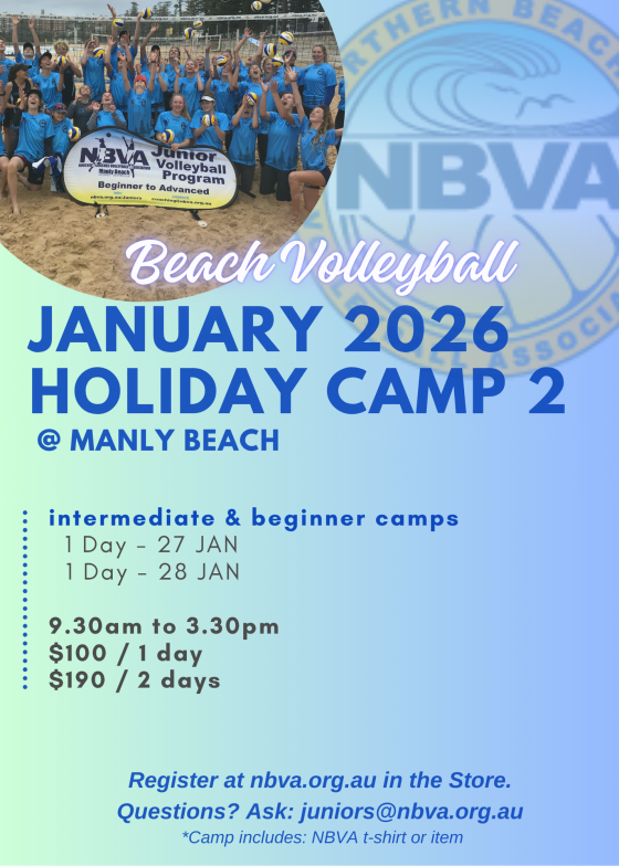 NBVA Junior Beach Camp – January 27th – 28th