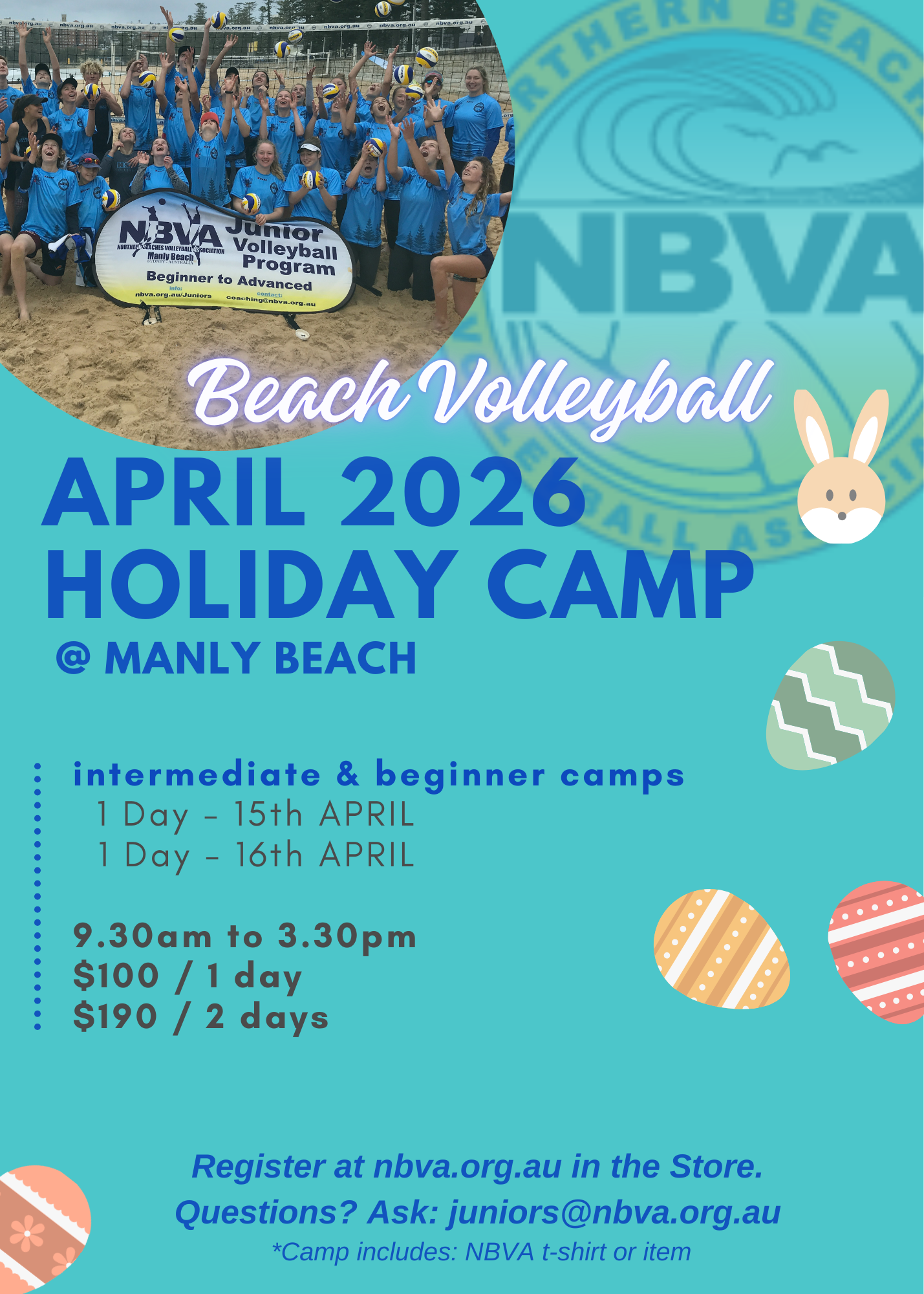 NBVA Junior Beach Camp - April 15th -16th