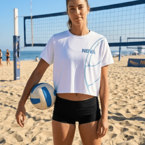 NBVA Ball Design Crop – White