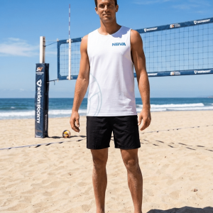 NBVA Ball Singlet – White