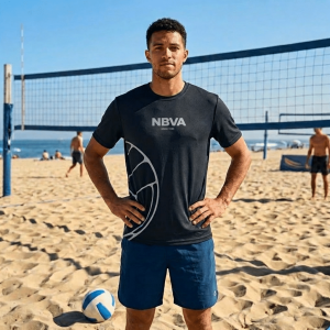 NBVA Ball Logo T-Shirt – Black